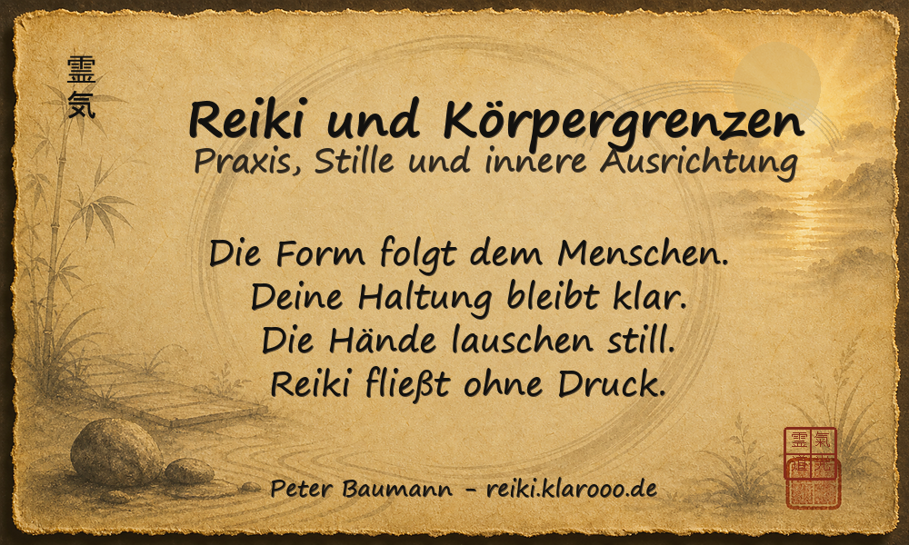 Tageskarte: Reiki und Körpergrenzen