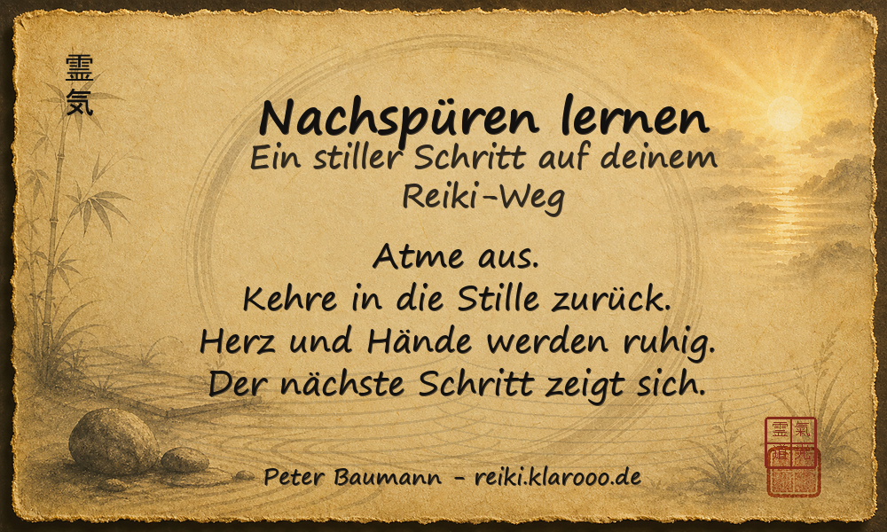Tageskarte: Nachspüren lernen