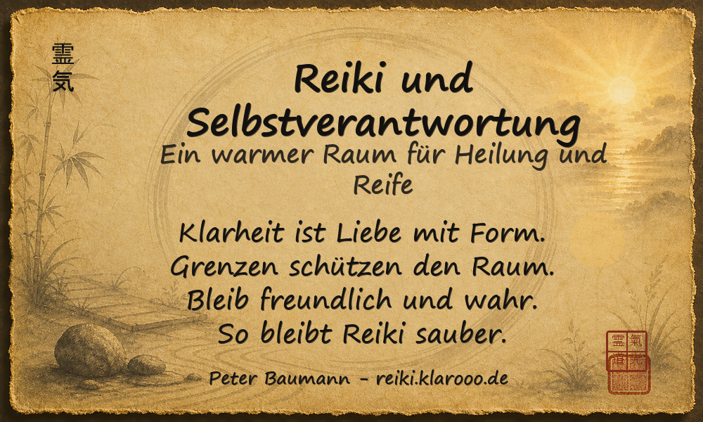 Tageskarte: Reiki und Selbstverantwortung
