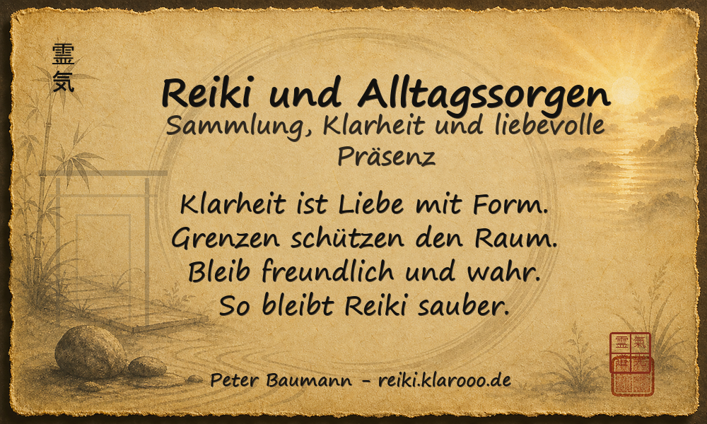 Tageskarte: Reiki und Alltagssorgen