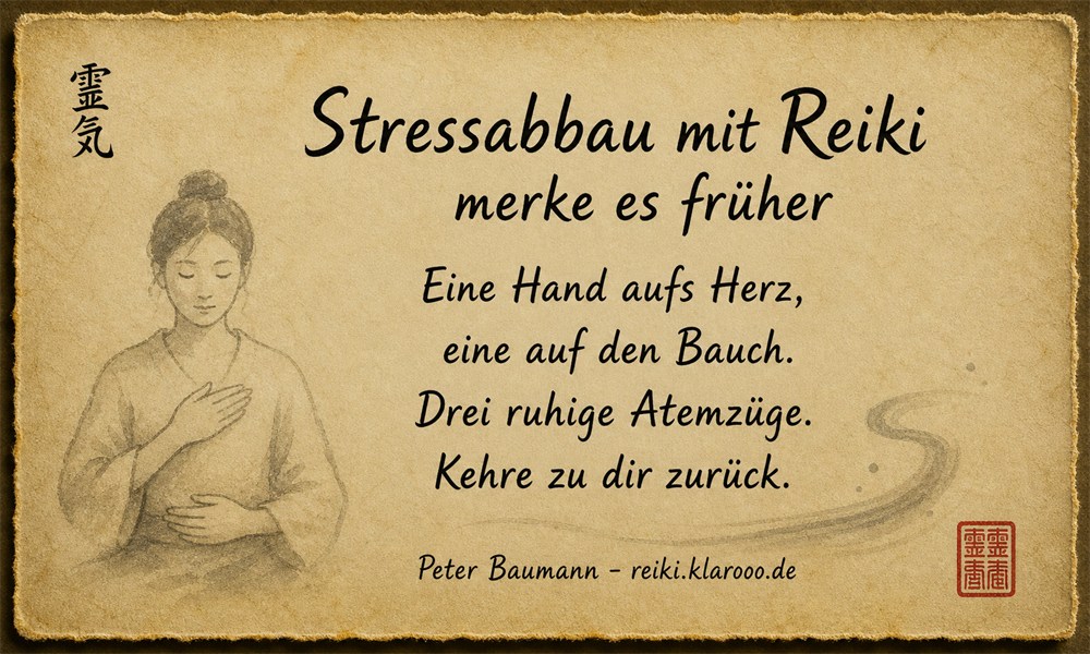 Tageskarte: Stressabbau mit Reiki