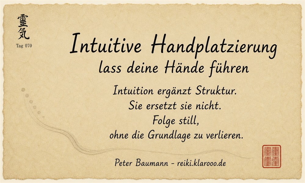 Tageskarte: Intuitive Handplatzierung