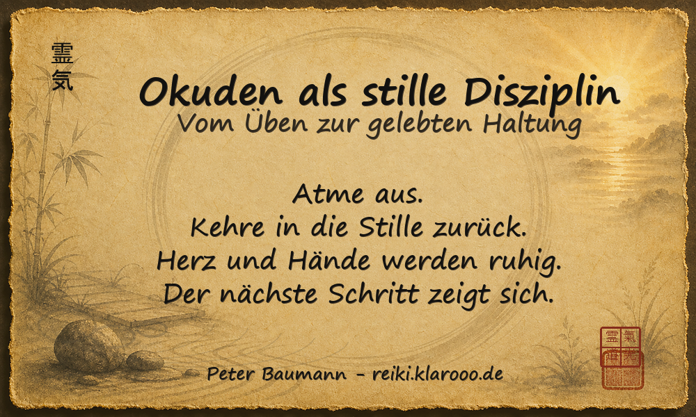 Tageskarte: Okuden als stille Disziplin