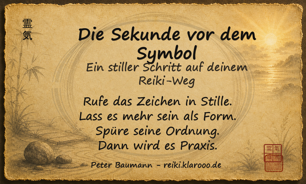 Tageskarte: Die Sekunde vor dem Symbol