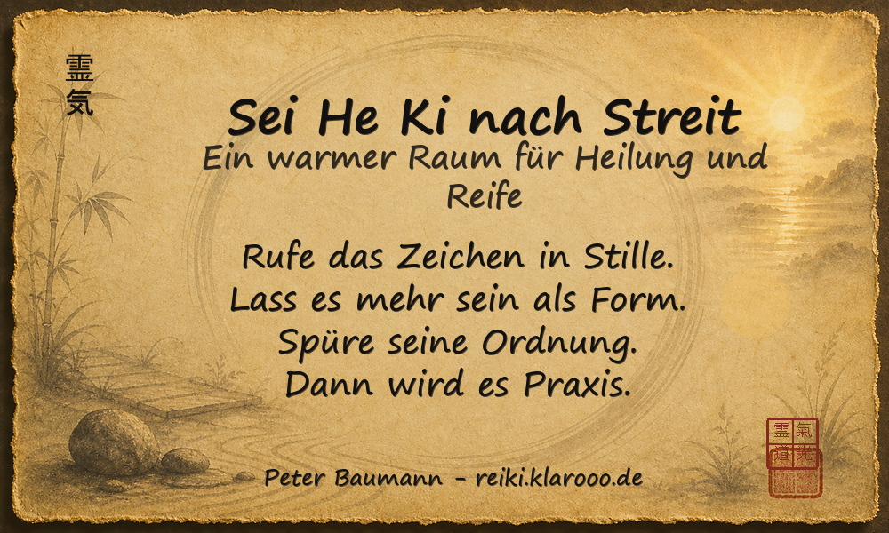 Tageskarte: Sei He Ki nach Streit