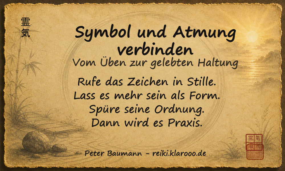 Tageskarte: Symbol und Atmung verbinden
