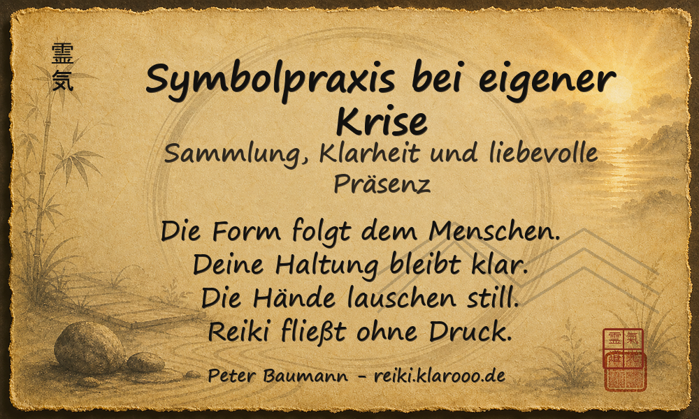 Tageskarte: Symbolpraxis bei eigener Krise