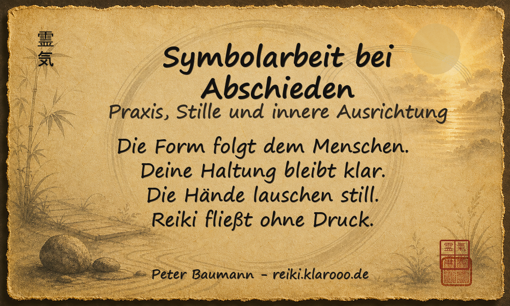 Tageskarte: Symbolarbeit bei Abschieden