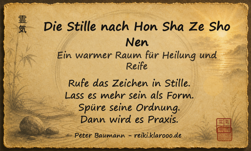 Tageskarte: Die Stille nach Hon Sha Ze Sho Nen