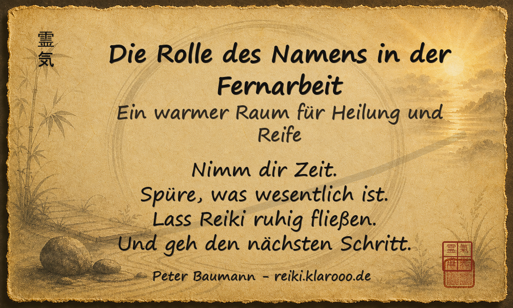 Tageskarte: Die Rolle des Namens in der Fernarbeit