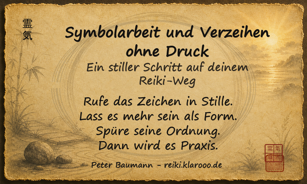 Tageskarte: Symbolarbeit und Verzeihen ohne Druck