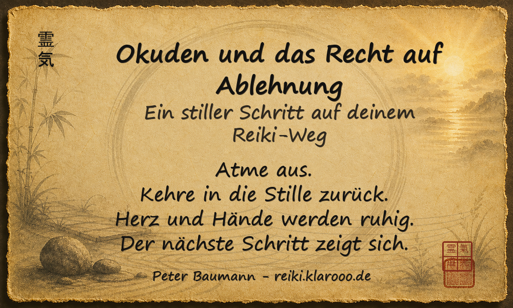 Tageskarte: Okuden und das Recht auf Ablehnung