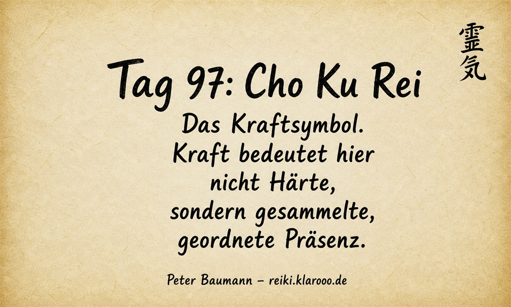 Tageskarte: Cho Ku Rei Das Kraftsymbol