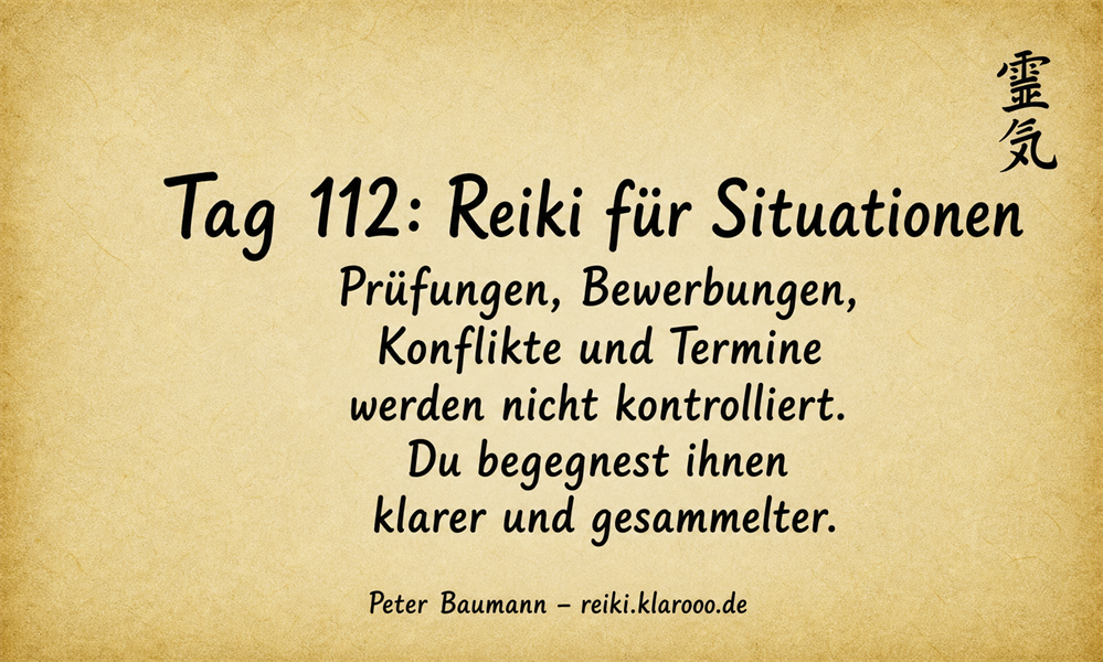 Tageskarte: Reiki für Situationen