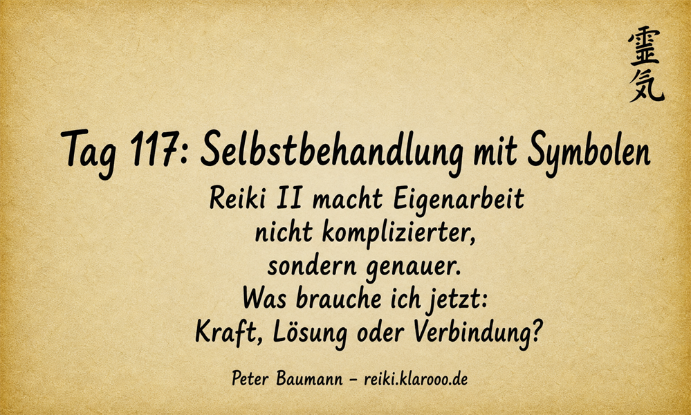 Tageskarte: Selbst-Reiki mit Symbolen