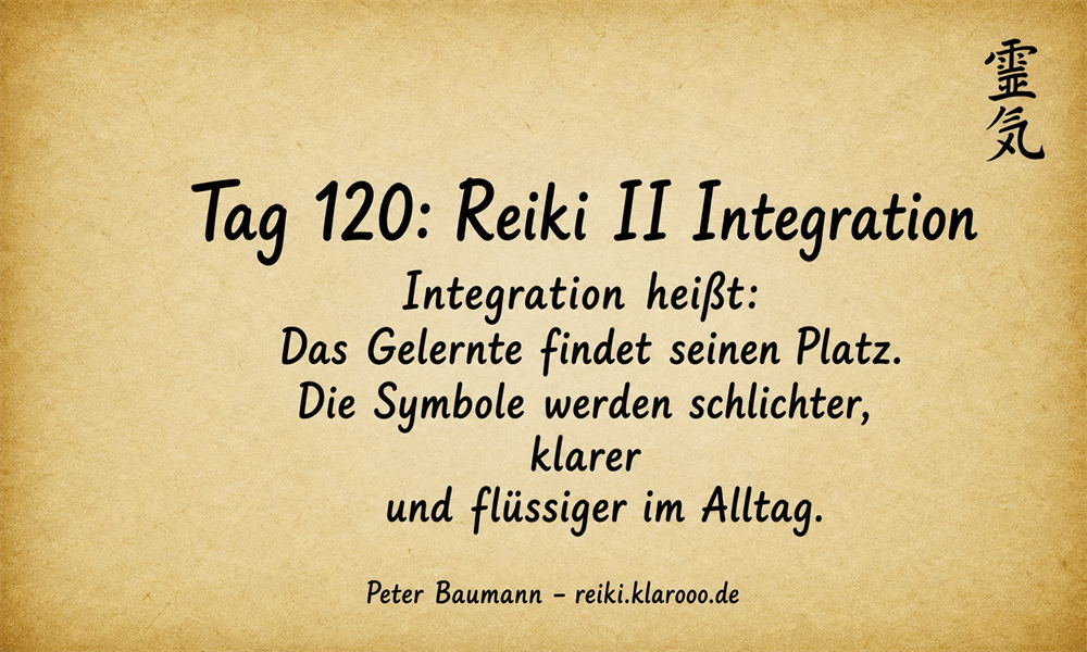 Tageskarte: Reiki II Integration