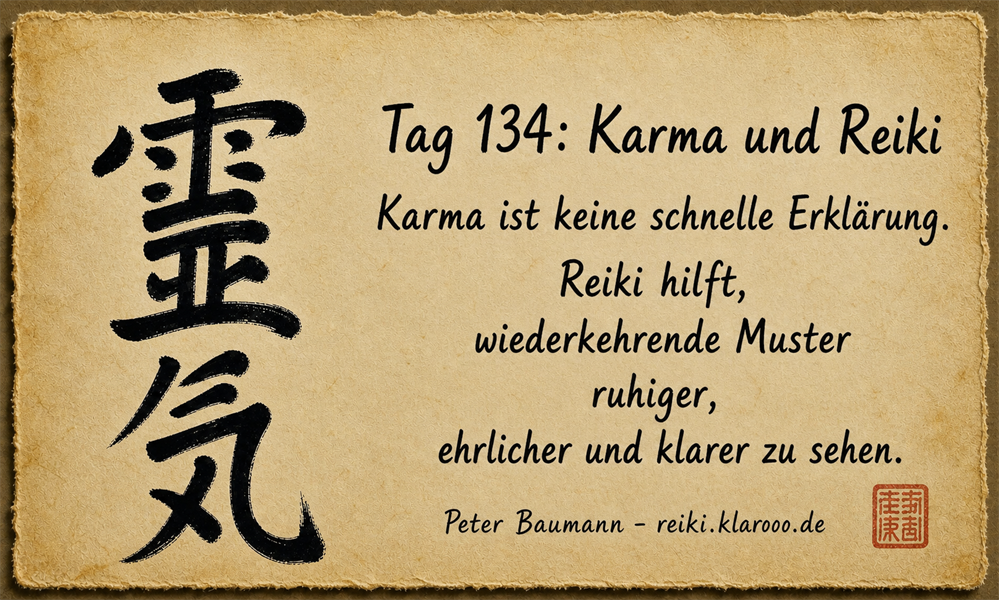 Tageskarte: Karma und Reiki