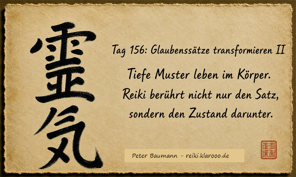 Tageskarte: Glaubenssätze transformieren II