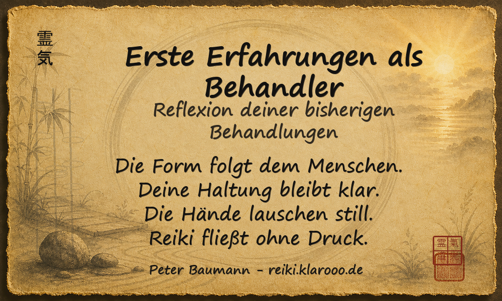 Tageskarte: Erste Erfahrungen als Behandler