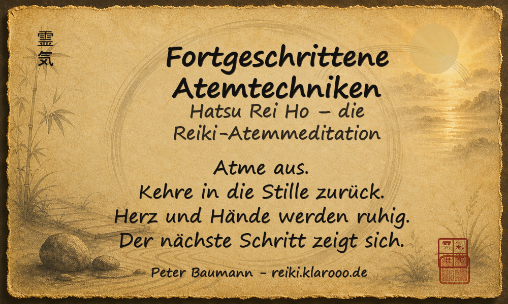 Tageskarte: Fortgeschrittene Atemtechniken