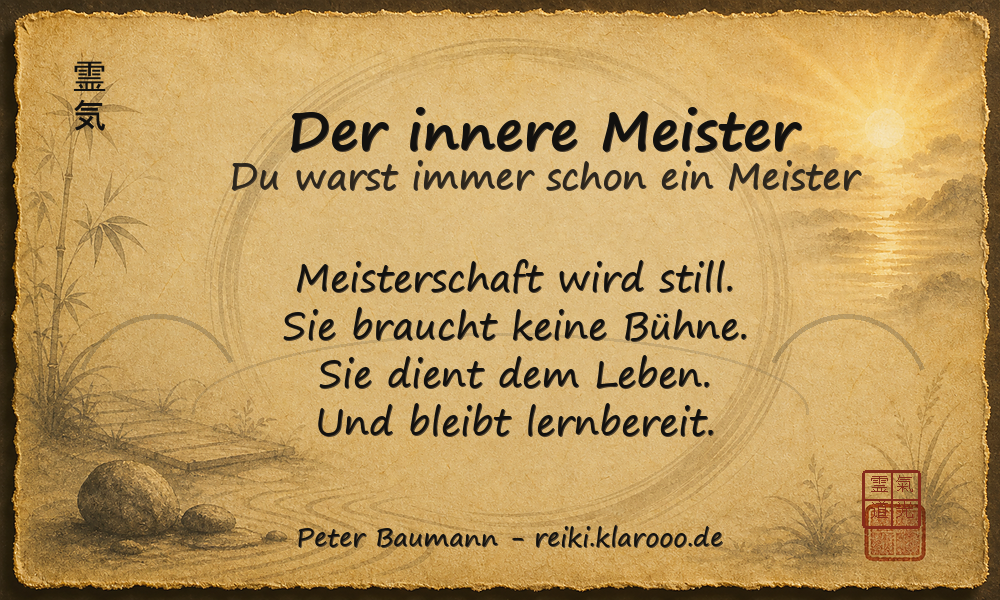 Tageskarte: Der innere Meister