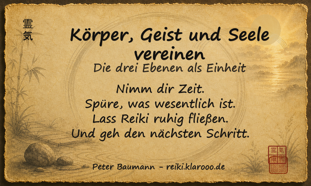 Tageskarte: Körper, Geist und Seele vereinen