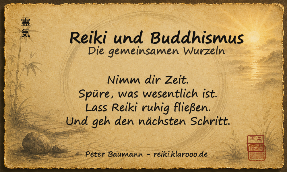 Tageskarte: Reiki und Buddhismus