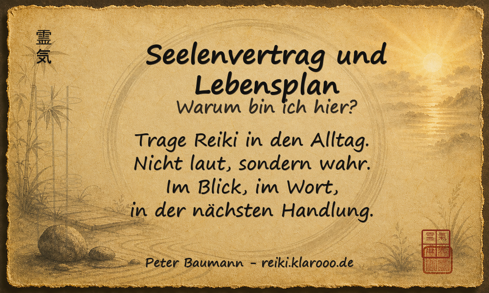 Tageskarte: Seelenvertrag und Lebensplan