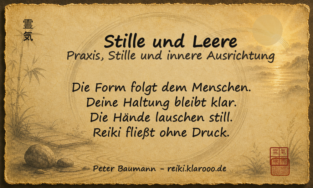 Tageskarte: Stille und Leere