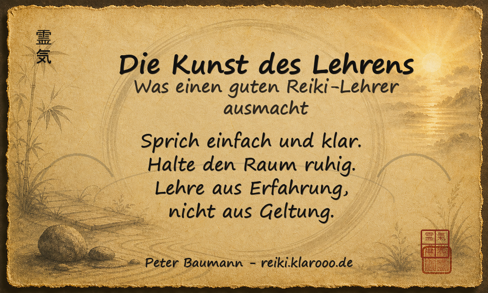 Tageskarte: Die Kunst des Lehrens