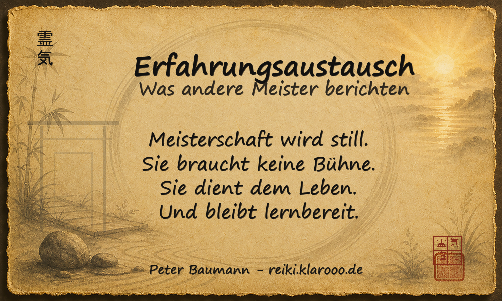 Tageskarte: Erfahrungsaustausch