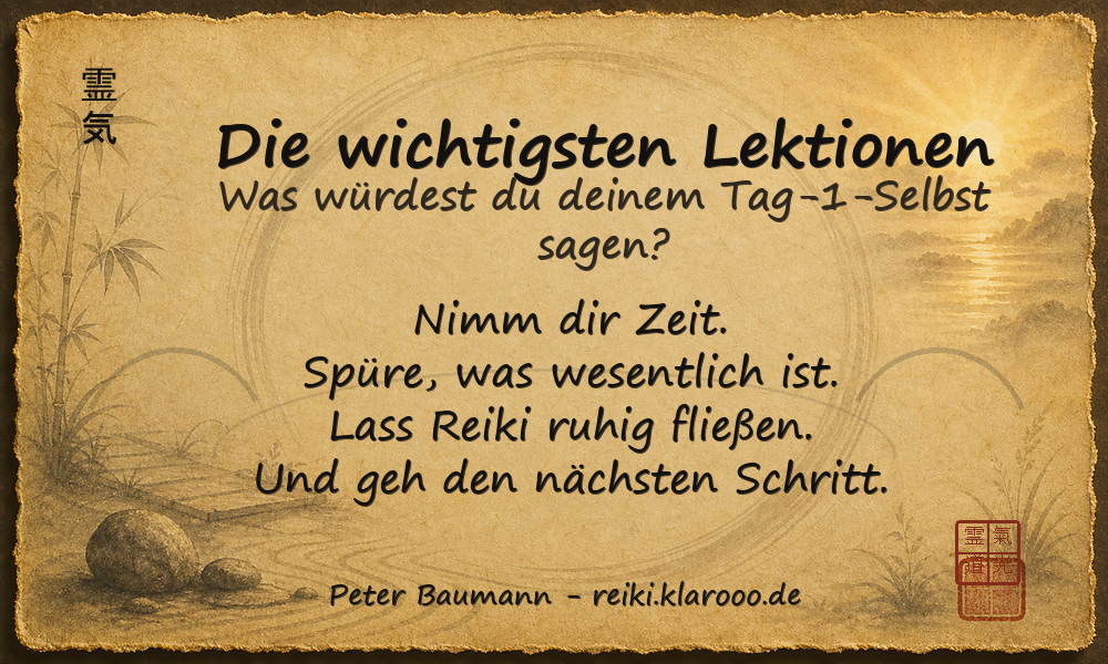 Tageskarte: Die wichtigsten Lektionen